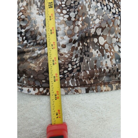 Dressbarn Women’s Blouse Tunic  Animal Print Abstract Dolman Sleeve  V-Neck 1X - Picture 9 of 15